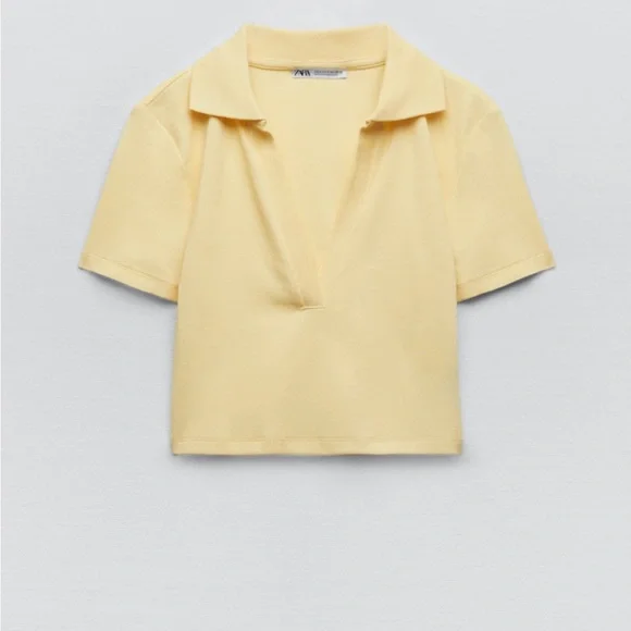 Zara - Polo Crop Top - Picture 4 of 6